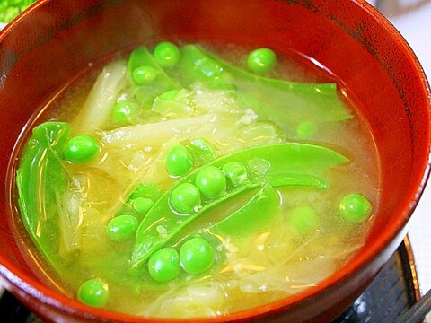キャベツの味噌スープ